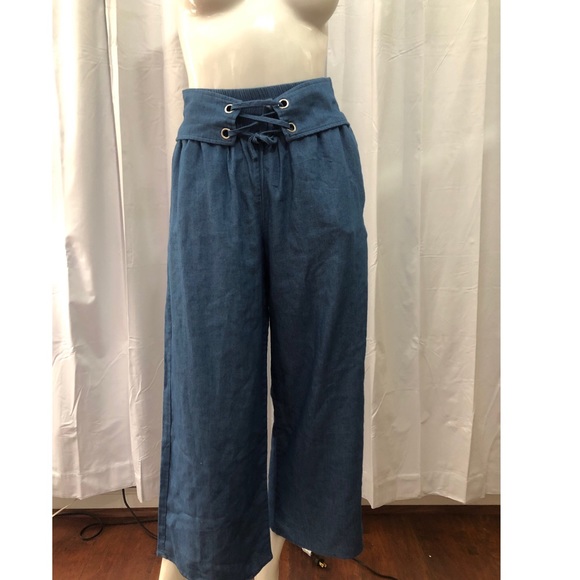 Lucca Couture Denim High Waisted Culhottes